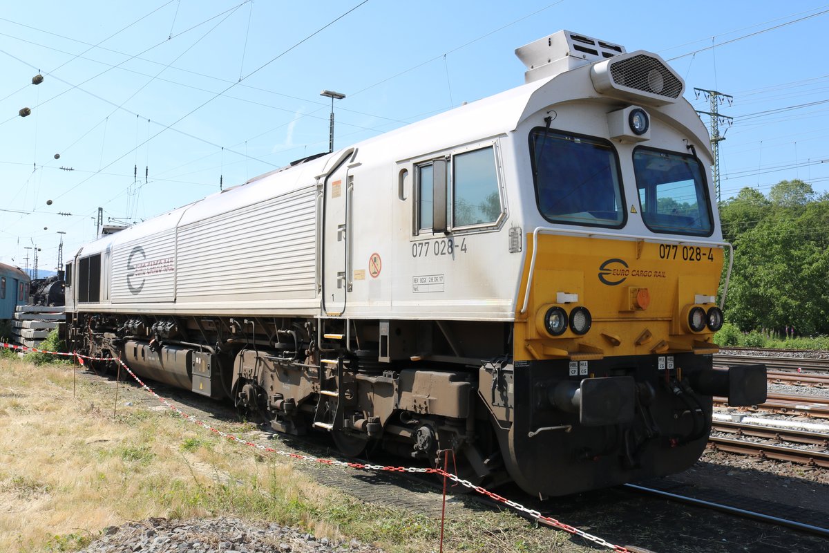Euro Cargo Rail 077 028-4 beim Sommerfest im DB Museum Koblenz Lützel am 22.06.19