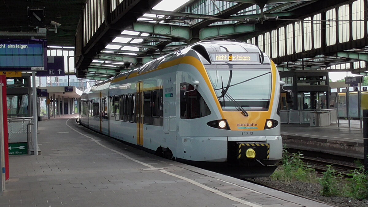 Eurobahn im Duisburger Hauptbahnhof am 24.06.2017