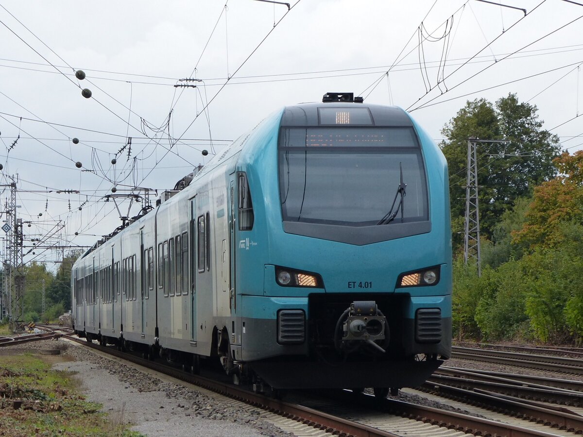 EUROBAHN ET 4.01 erreicht Salzbergen als RB Hengelo - Bielefeld, 25.09.19