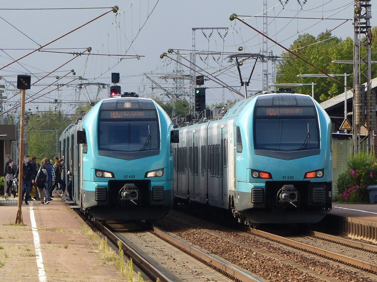 EUROBAHN ET 4.02 und ET 4.03 treffen sich in Salzbergen, 05.09.19