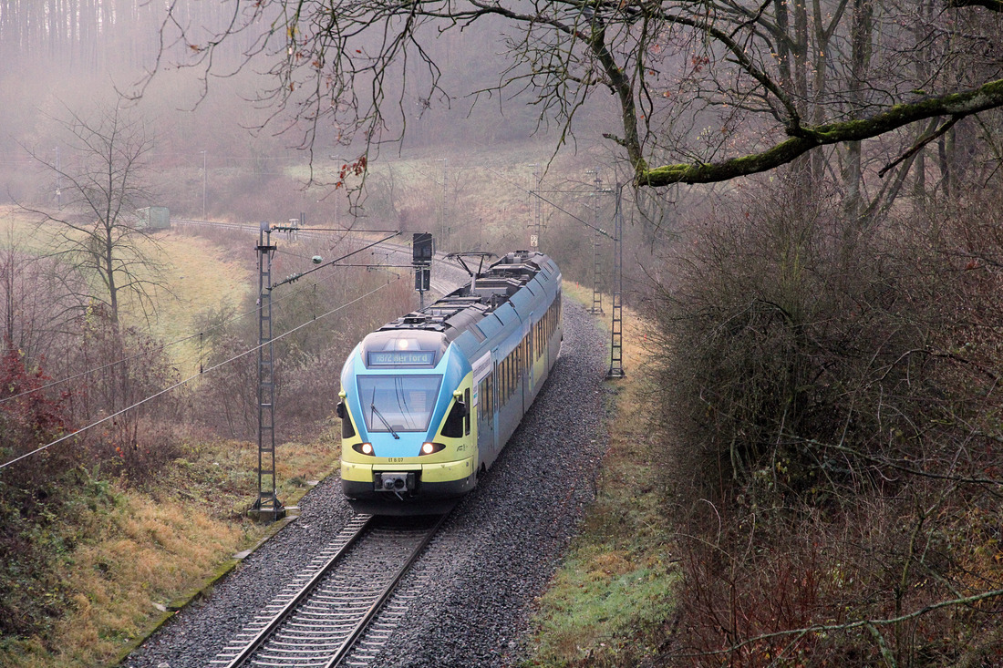 Eurobahn ET 8.07 // Detmold (Fotostelle: Straßenbrücke Westmarkweg) // 16. Dezember 2020
