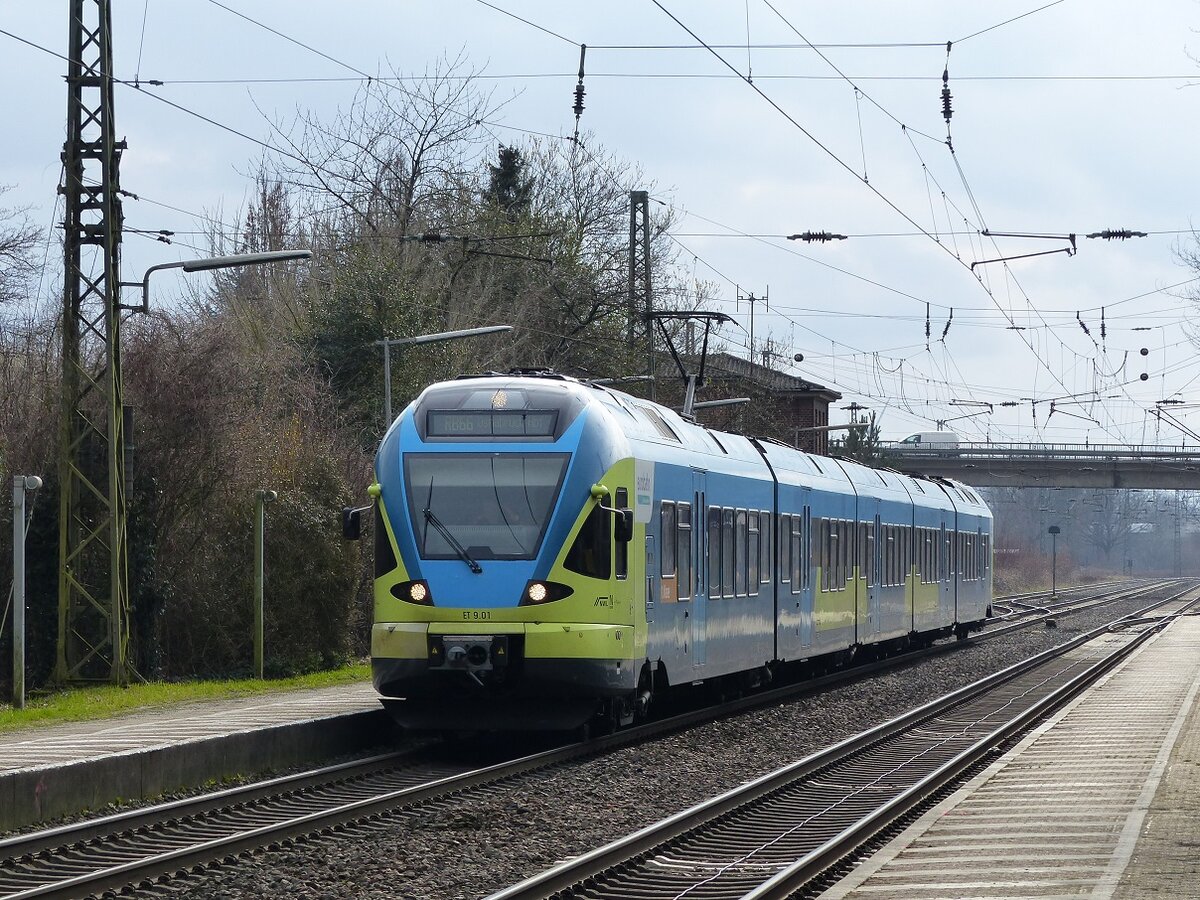 Eurobahn ET 9.01 als RB66 Münster - Osnabrück in Brock=Ostbevern, 18.03.2021