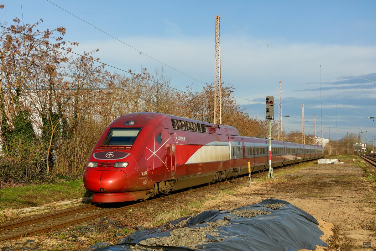 eurostar 4303 in Hilden, März 2024.