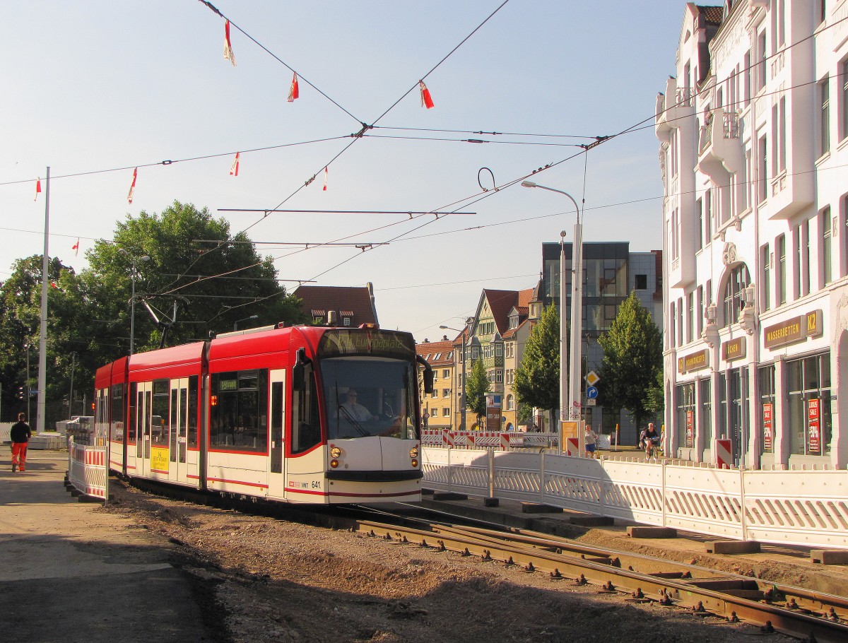 EVAG 641 als Linie 1 (Thüringenhalle - Europaplatz), am 03.07.2014 in der Johannestraße.