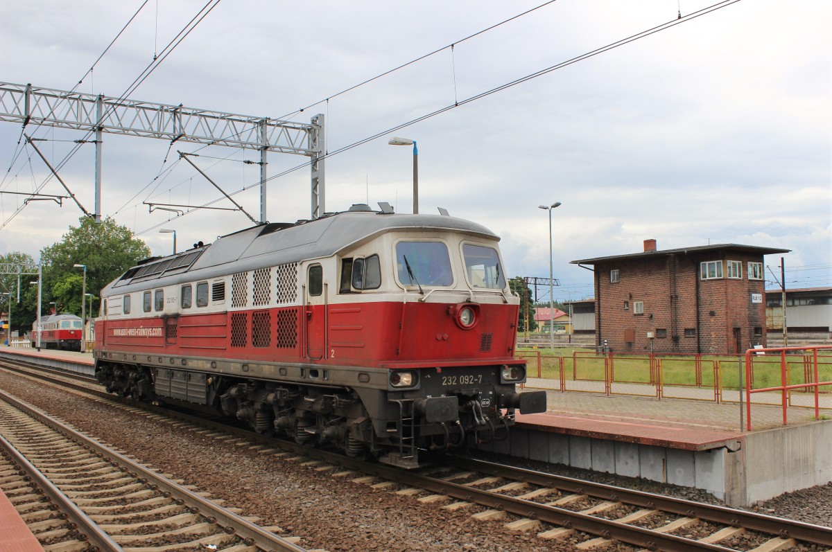 EWR 232 092 rangierte am 23.Juni 2013 im Bahnhof Rzepin.