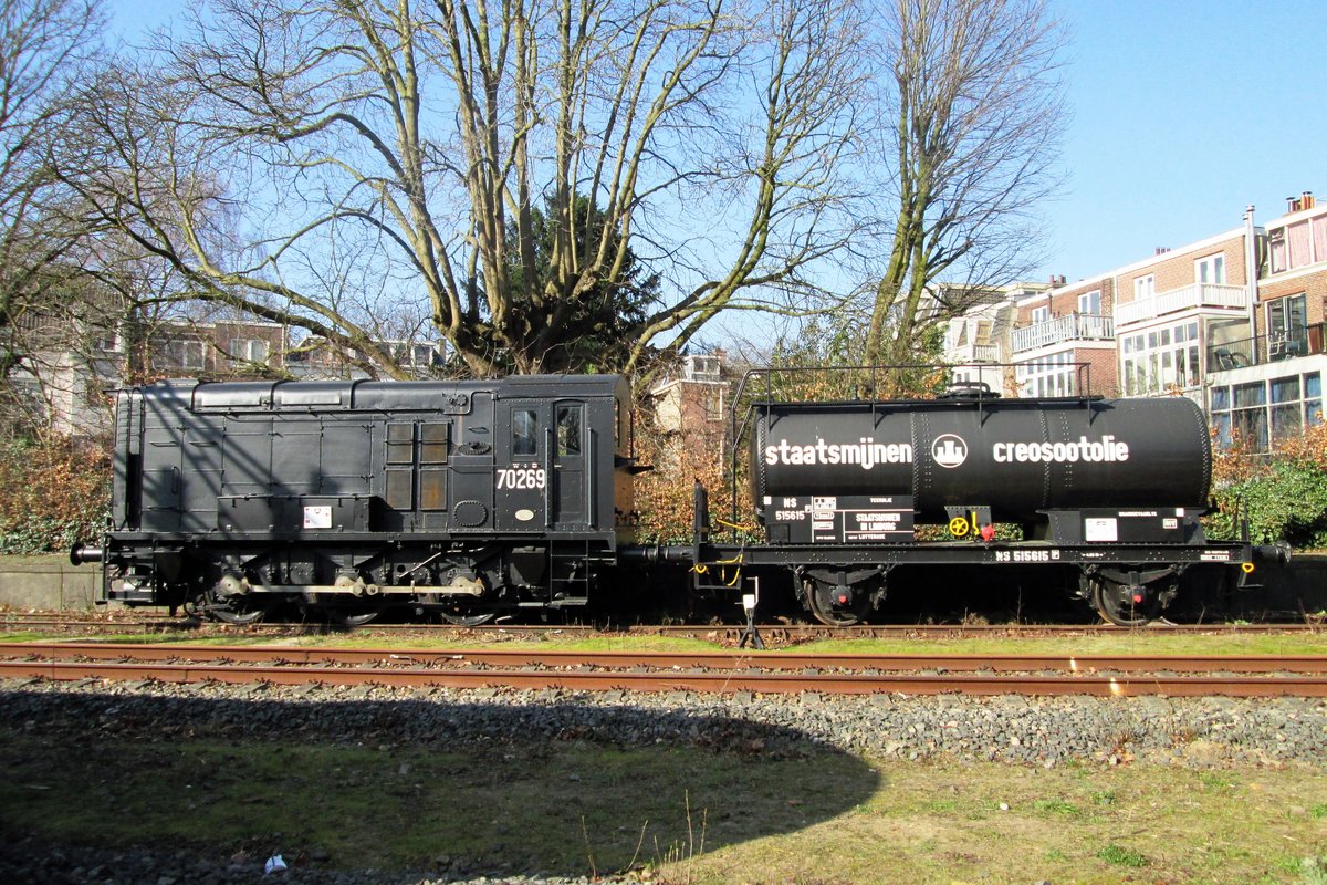 Ex-BR 70269 steht am 4 März 2012 ins Spoorwegmuseum in Utrecht-Maliebaan.