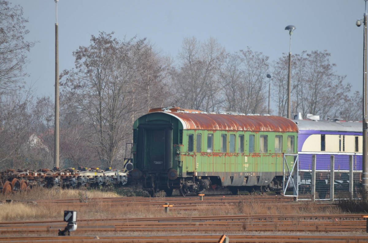ex DR Begleiterwagen Bw Halle P 60 50 99-10 667-2 Dienst im EuroMaint Rail Werk Delitzsch 08.03.2016