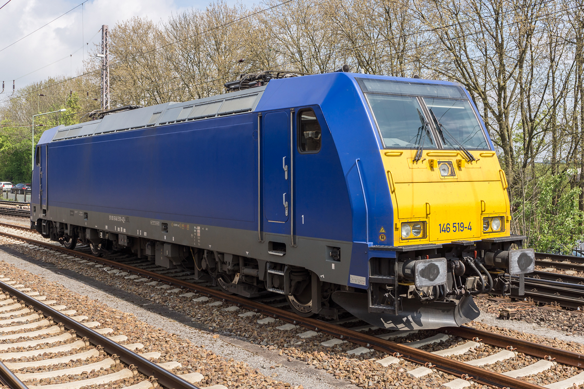 Ex(?)-HSL-Lok 146 519-4 im Hbf Osnabrück am 28.04.2017