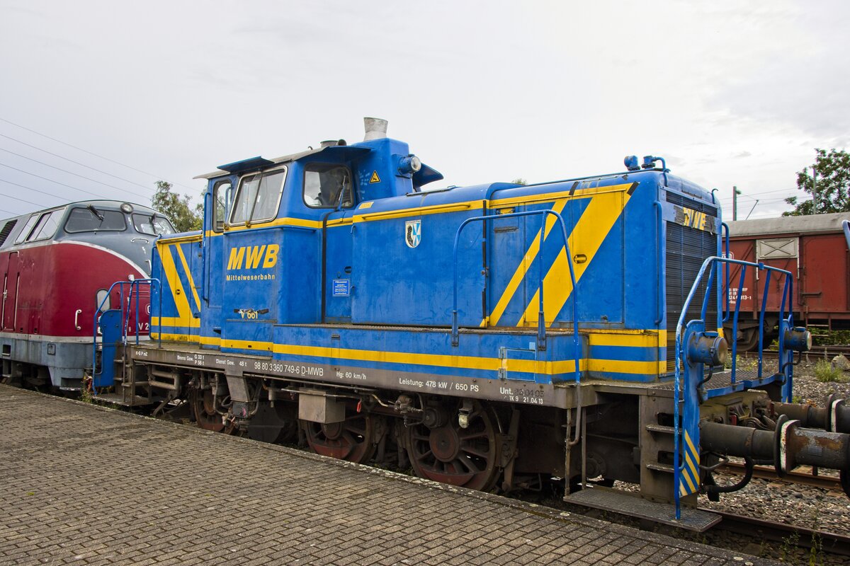 Ex-MWB-Lok V661 im Eisenbahnmuseum Bochum-Dahlhausen (04.07.2021) 