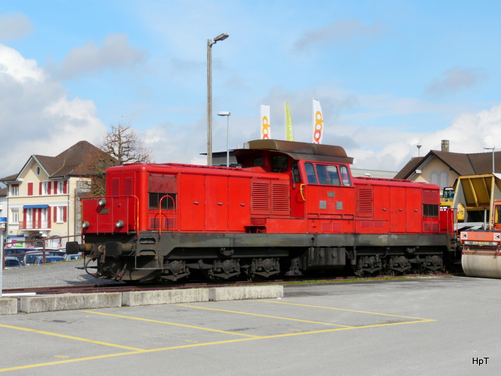 Ex SBB - Bm 6/6  18508 im Bahnhofsareal von Payerne am 01.03.2014