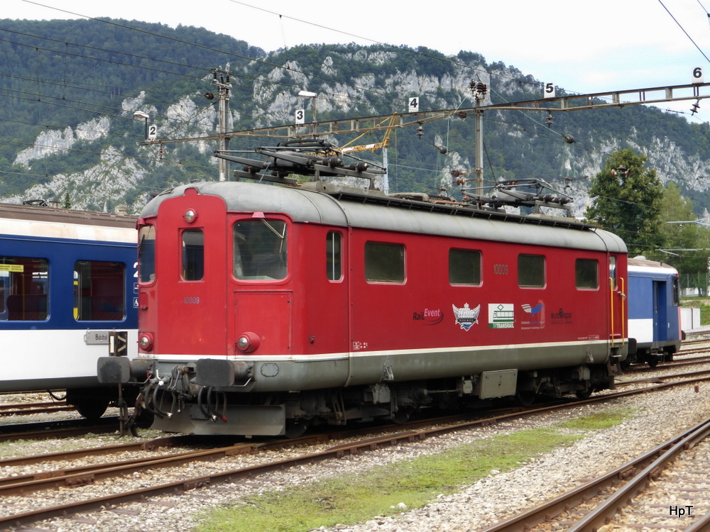 ex SBB  Re 4/4  10009 abgestellt in Balsthal am 10.08.2014