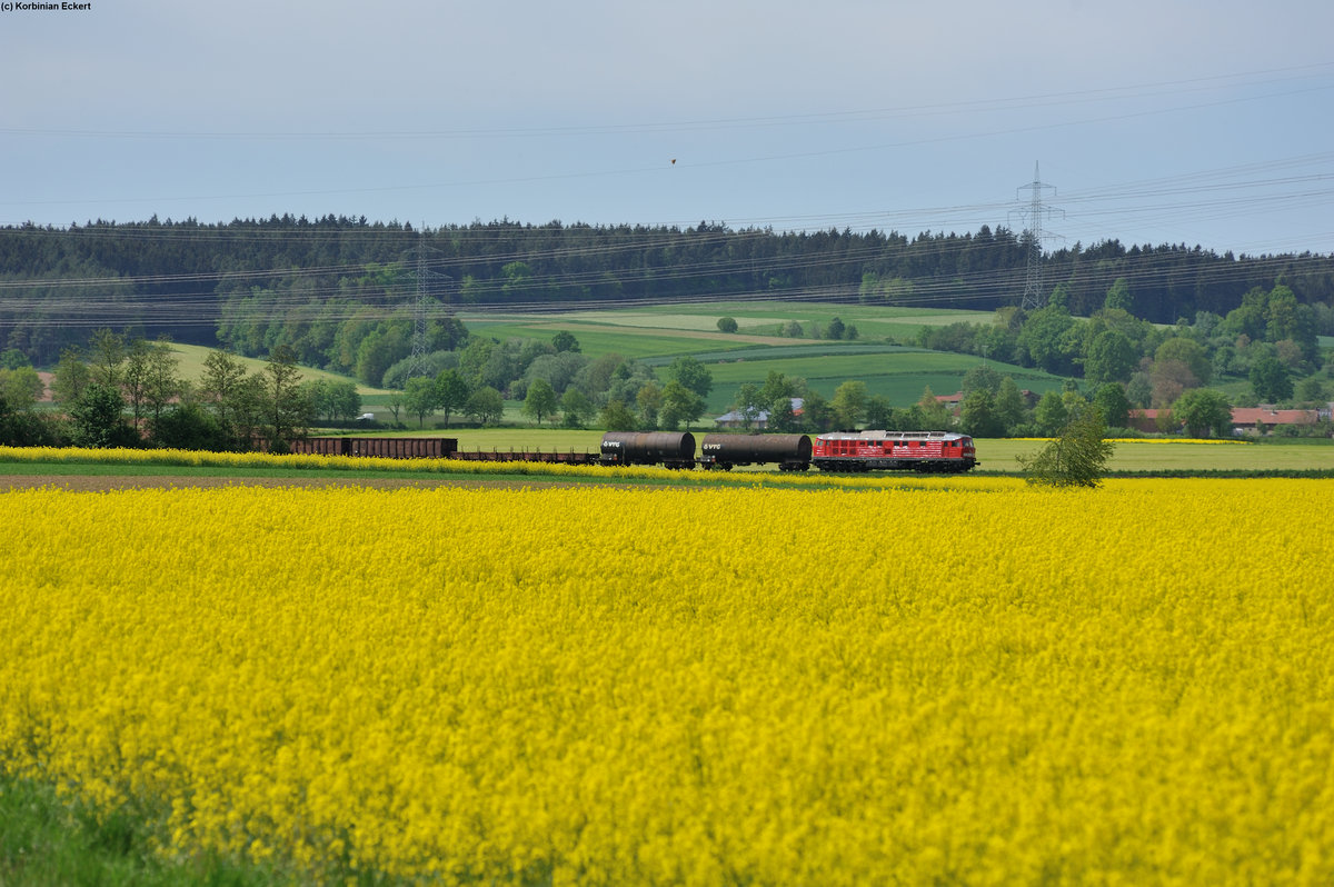 EZ45365 mit einer 232/233 bei Rothenstadt kurz vor Weiden (Oberpf), 13.05.2015