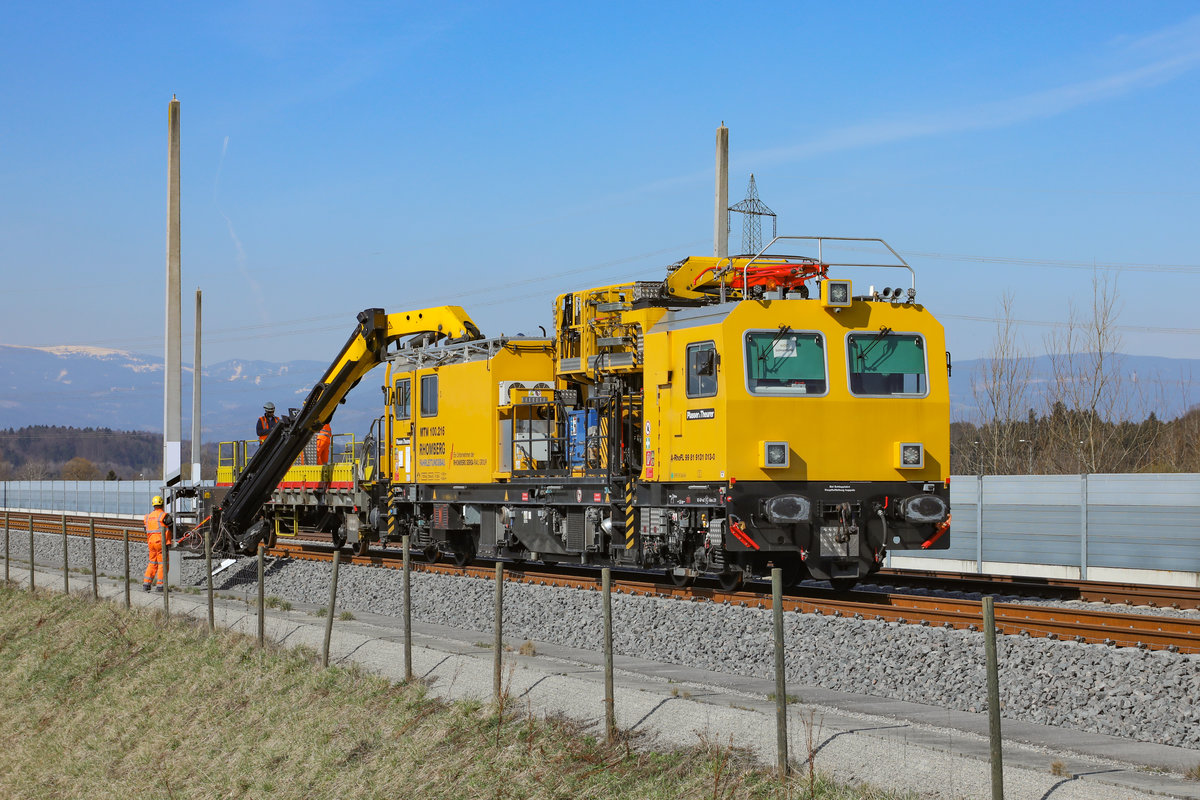 Fahrleitungsmontage auf der Koralmbahn . 
21.03.2019
