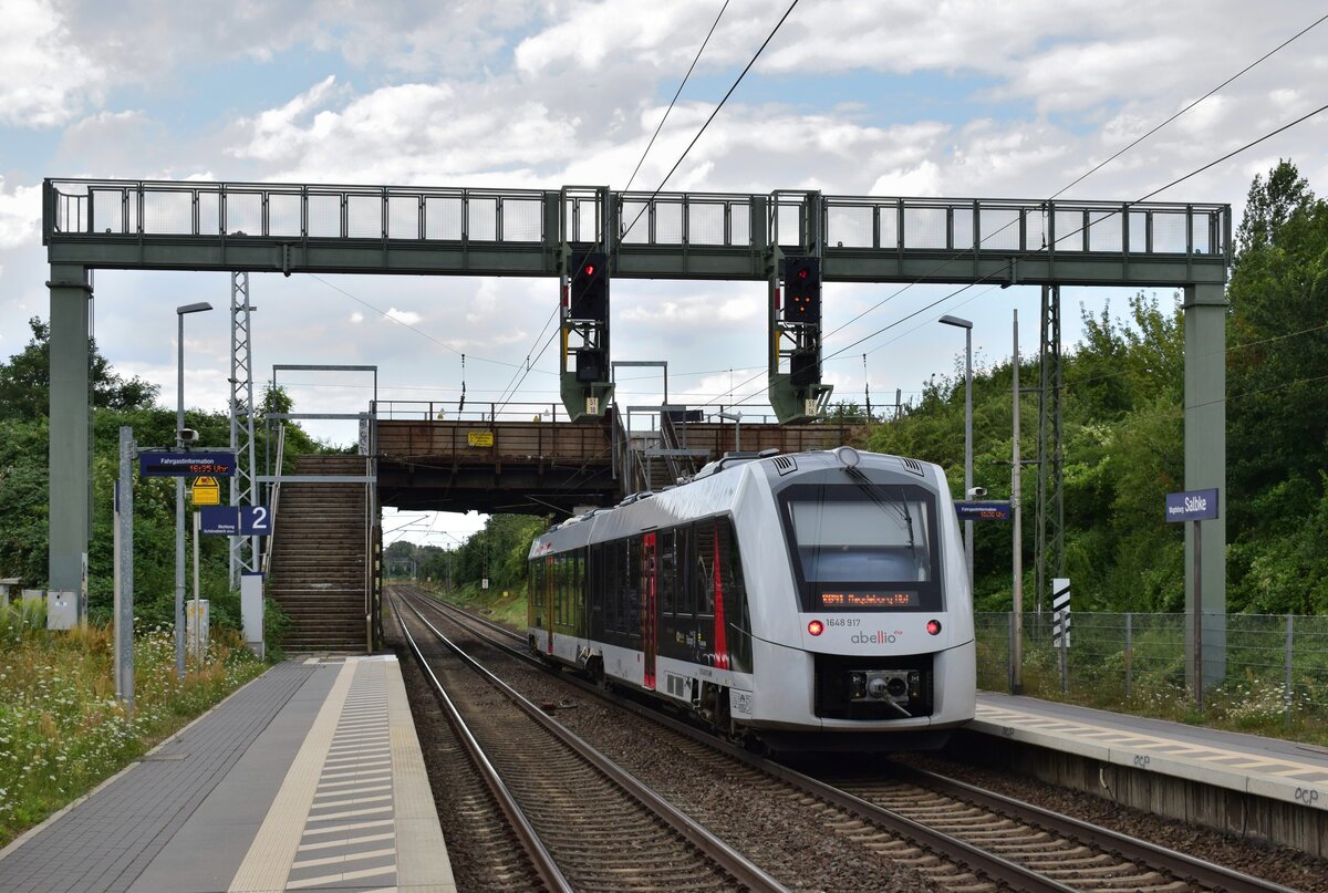 Fahrt auf Zs7. Fahren auf Sicht. So hieß es am 2.8.21 für den Lokführer von 1648 417 in Magdeburg Salbke in Richtung Magdeburg Hbf. 

Magdeburg 02.08.2021