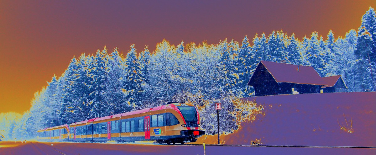 Farbenspiele einmal anders............. Gasselsdorf am 29.01.2014