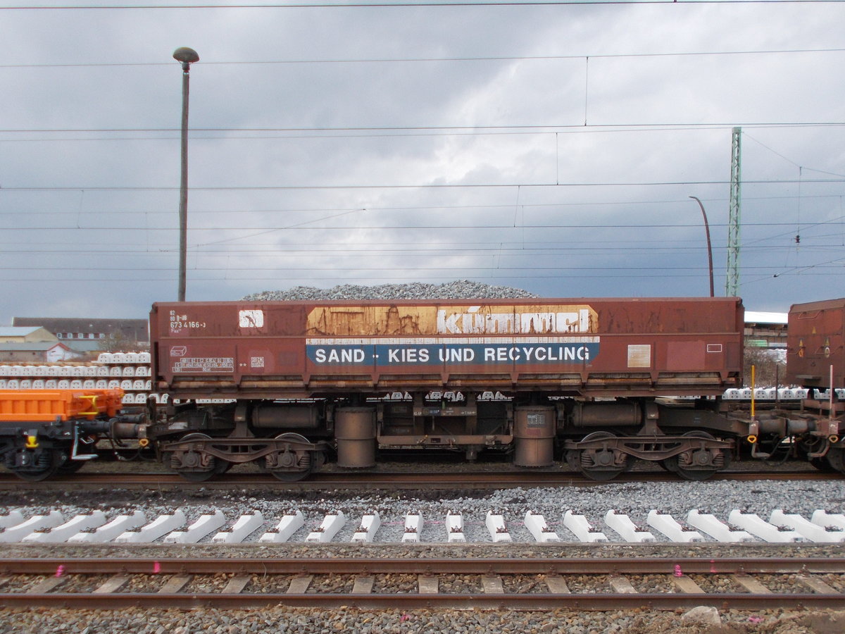 Fas mit Beschriftung,am 21.März 2017,in Bergen/Rügen.