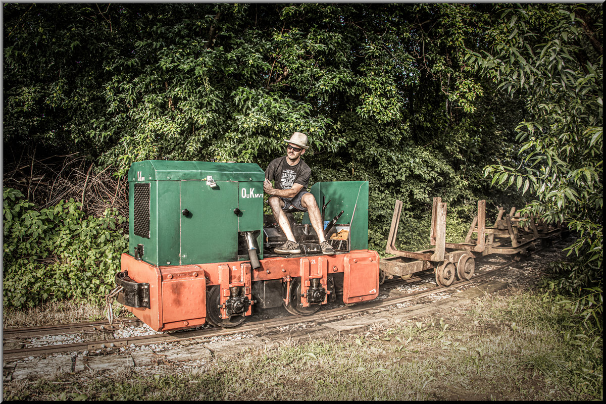 Feldbahn oder doch  Waldbahn  ? 
KH hat für uns eine Fotorunde gedreht. 
6.Juli 2019