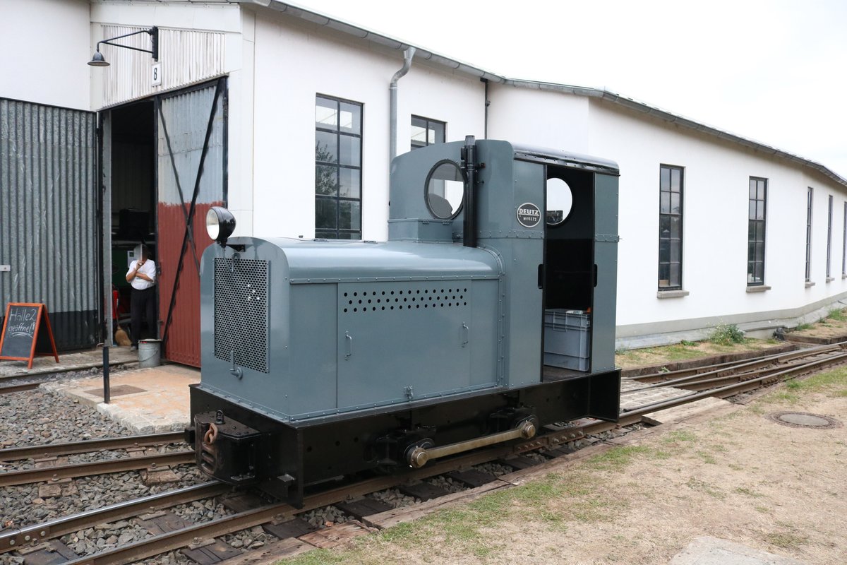 Feldbahnmuseum Frankfurt am Main Deutz Diesellok am 02.09.18 im Rebstockgelände Frankfurt am Main