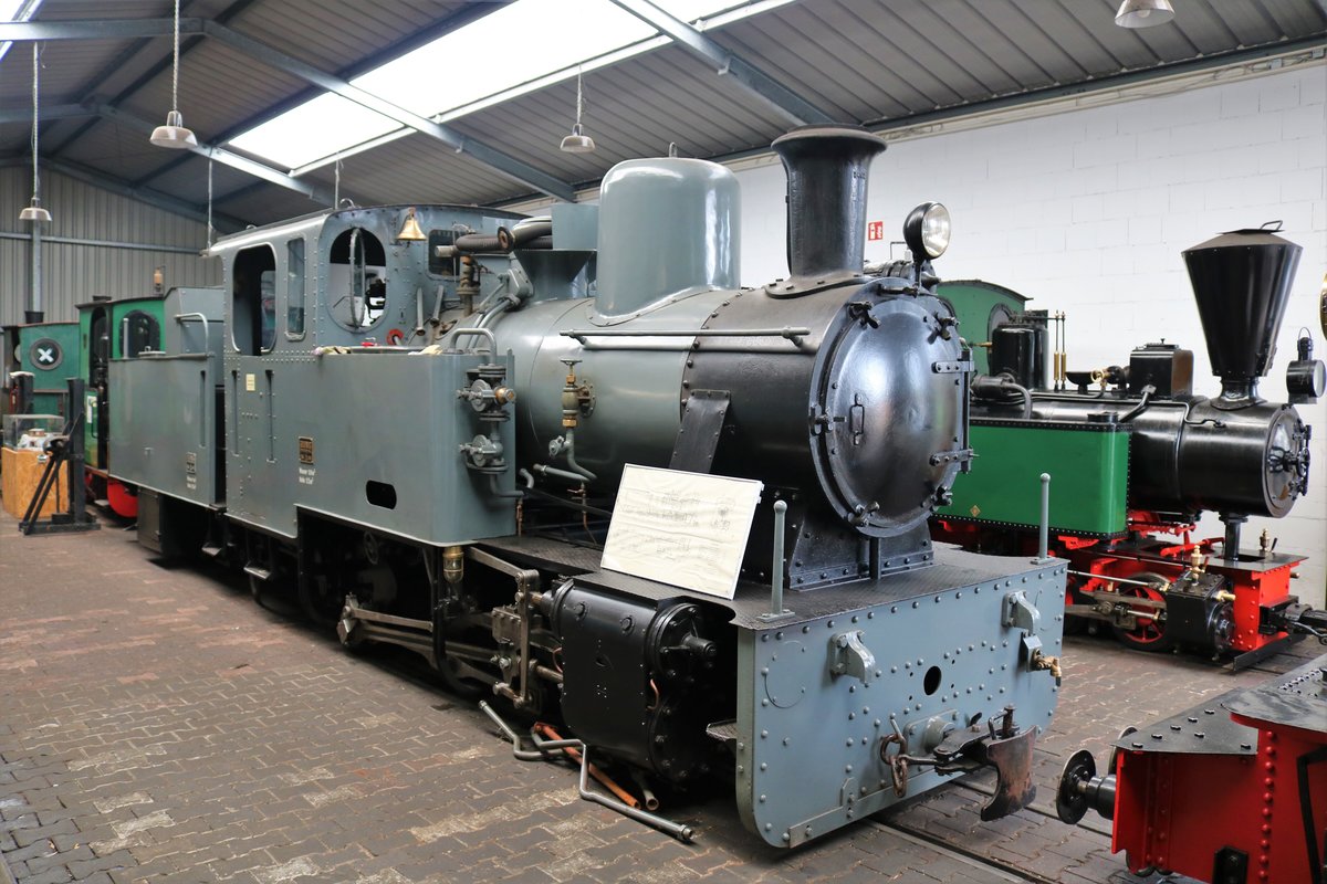 Feldbahnmuseum Frankfurt am Main Jung HF 110 C Dampflok am 02.09.18 im Rebstockgelände Frankfurt am Main 