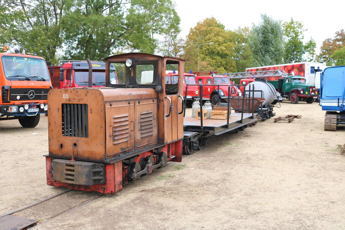 Die Diesellokomotive LKM Ns2F. Der 36PS starke Zweizylindermotor (2VD