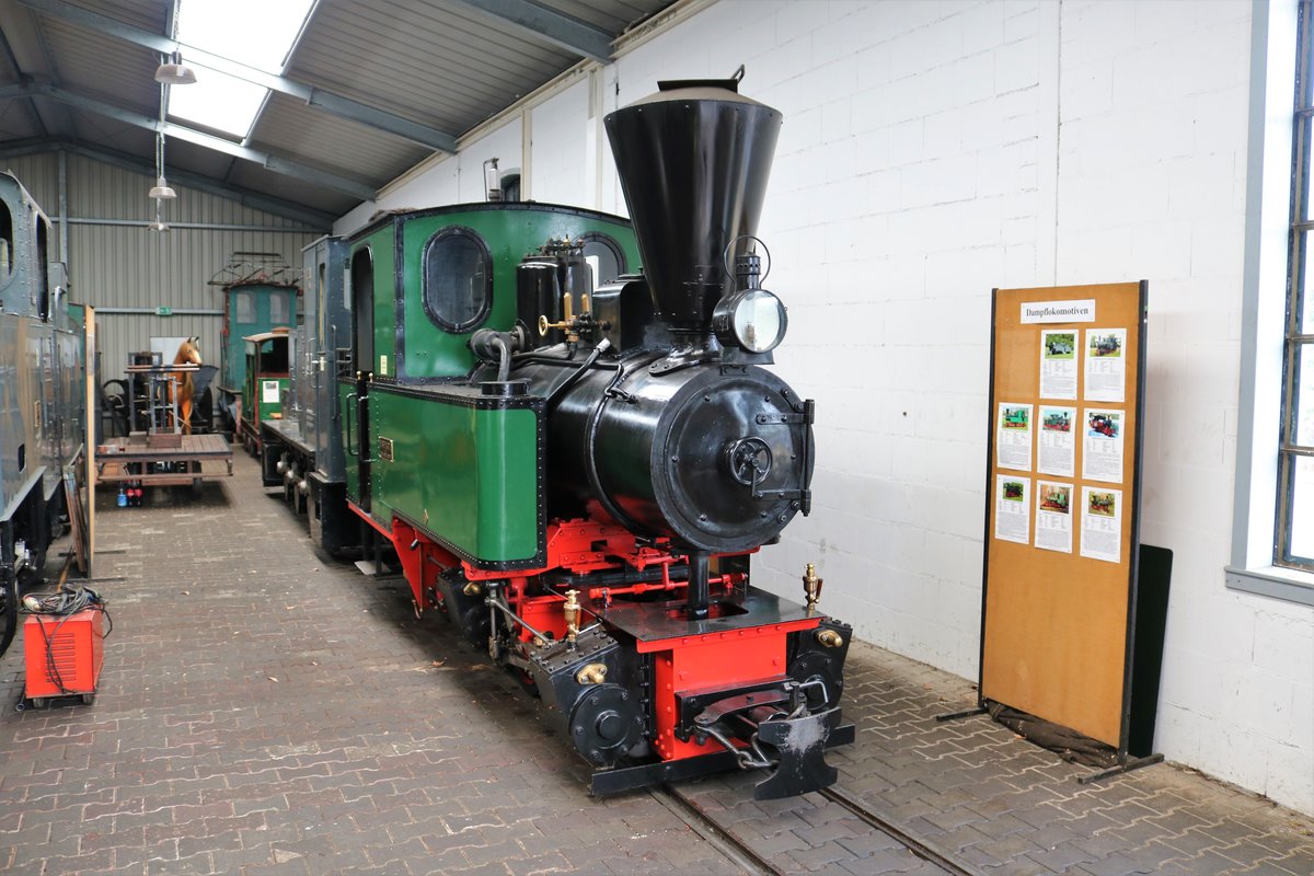 Feldbahnmuseum Frankfurt am Main O&K Dampflok am 02.09.18 im Rebstockgelände Frankfurt am Main 