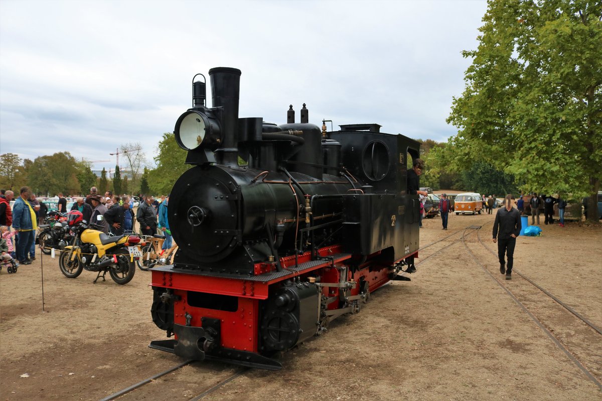 Feldbahnmuseum Frankfurt am Main O&K Dampflok am 02.09.18 im Rebstockgelände Frankfurt am Main 