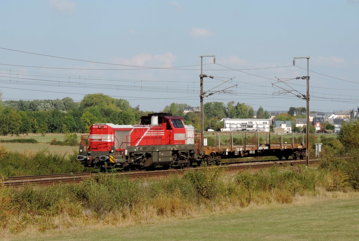 Fennange - 22. September 2020 : die 4185 310 mit der Übergabe 76637 nach Rumelange hat soeben Bettemburg verlassen.