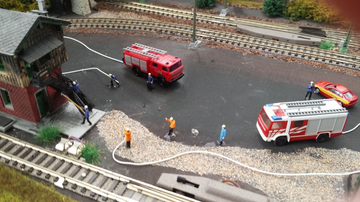 Feuerwehreinsatz auf meiner Anlage 09.08.2014