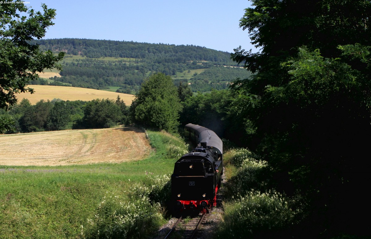 FKE 262 mit dem Personenzug nach Weizen bei Fützen 5.7.15
