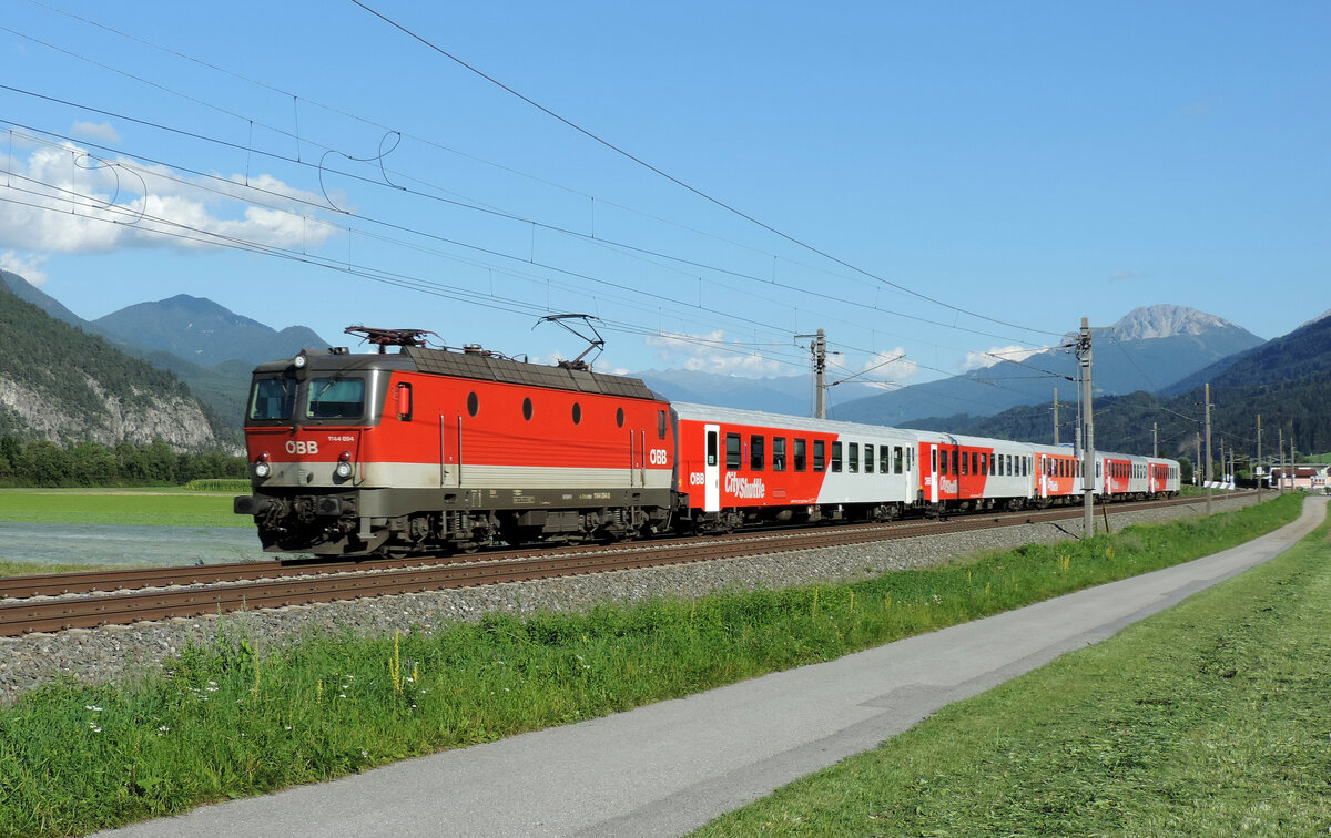 Flaurling - 25. August 2021 : 1144 094 am REX 5362 Innsbruck - Landeck-Zams.