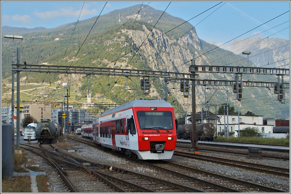  Foire du Vallais  in Martigny - Grund genug, vermehrt und verstärkte Züge für die Festbesucher verkehren zu lassen.
3. Okt. 2014