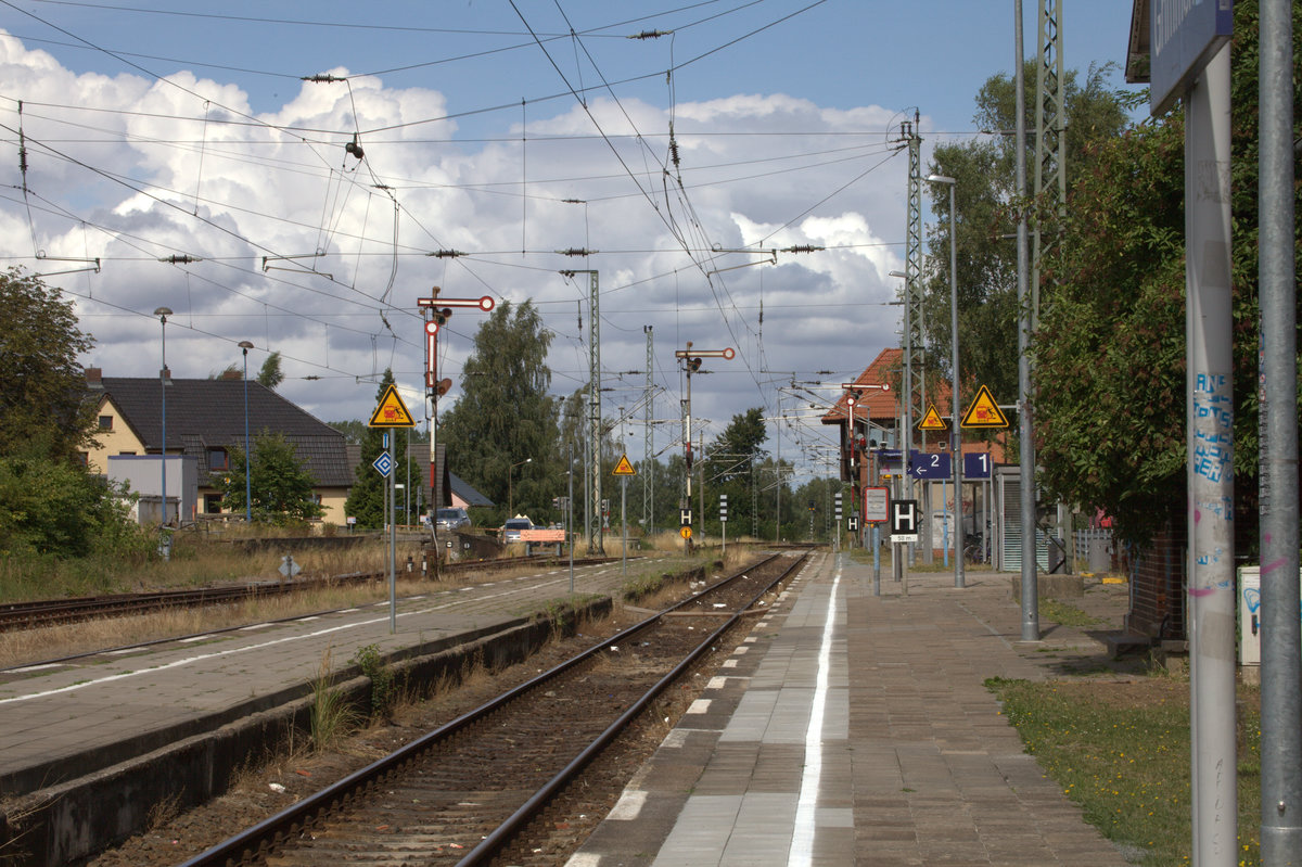 Formsignale in Grimmen,Richtung Stralsund.10.08.2018 13:09 Uhr.