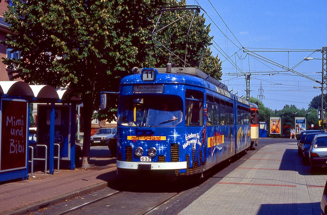 Frankfurt 632 + 1805, Fechenheim, 22.07.1994.
