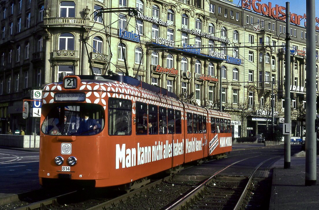 Frankfurt 814, Am Hauptbahnhof, 25.02.1993.