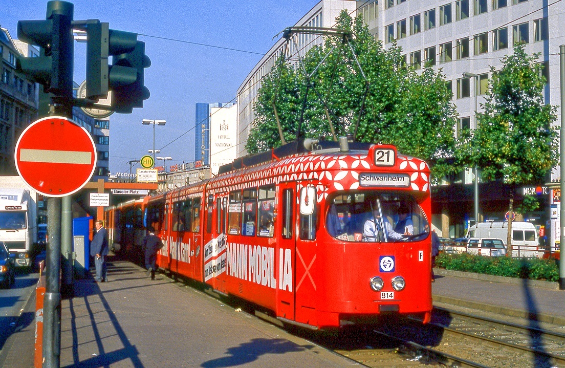 Frankfurt 814, Baseler Platz, 16.10.1989.
