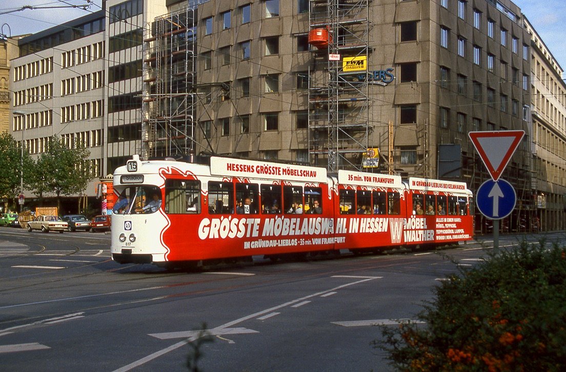 Frankfurt 817, Theaterplatz, 12.10.1985.