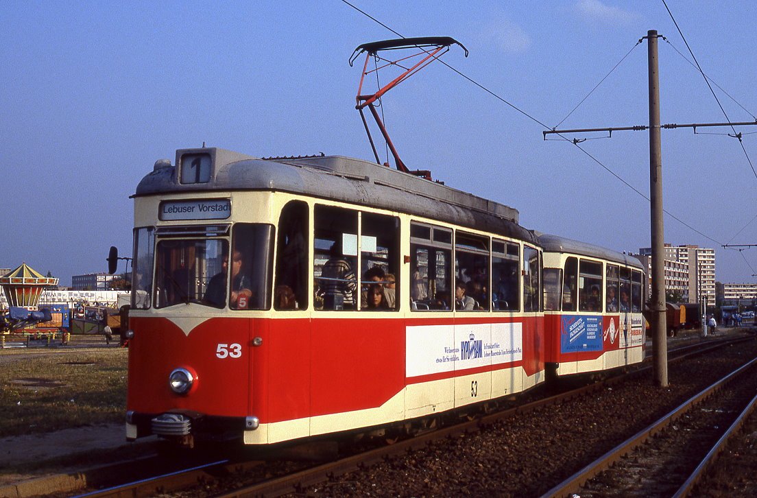 Frankfurt an der Oder 53 + 122, Neuberesinchen, 11.10.1991.
