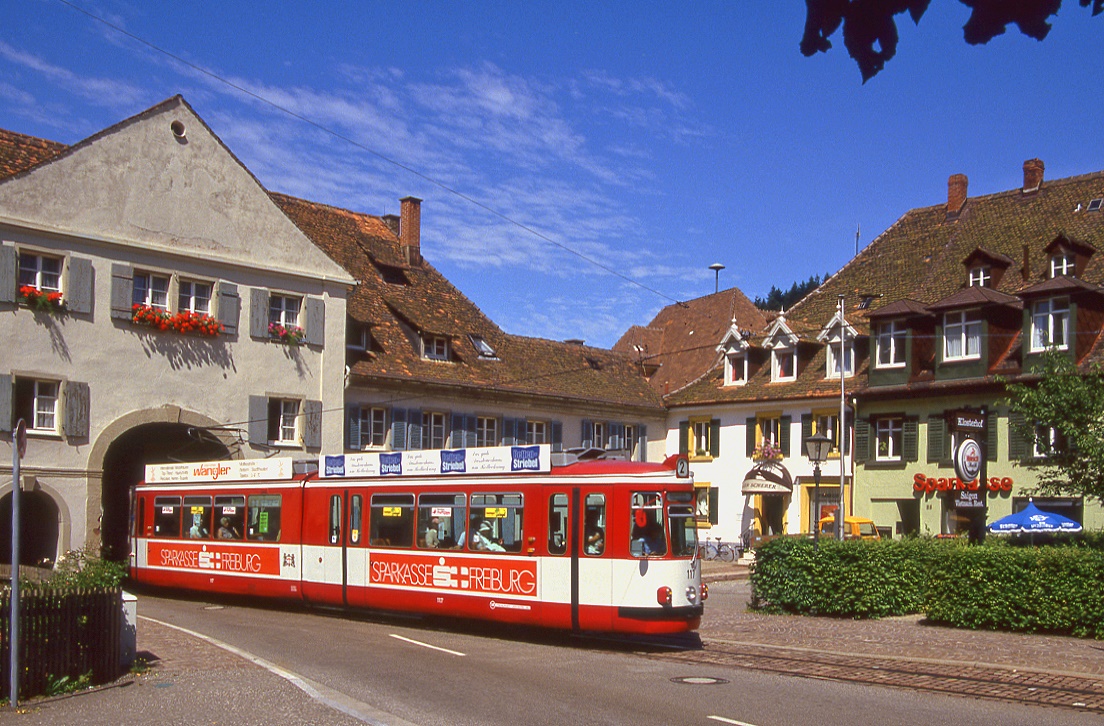 Freiburg Tw 117, G�nterstal, 15.08.1987.