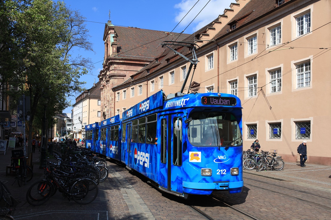 Freiburg Tw 212, Bertoldstraße, 20.04.2017.