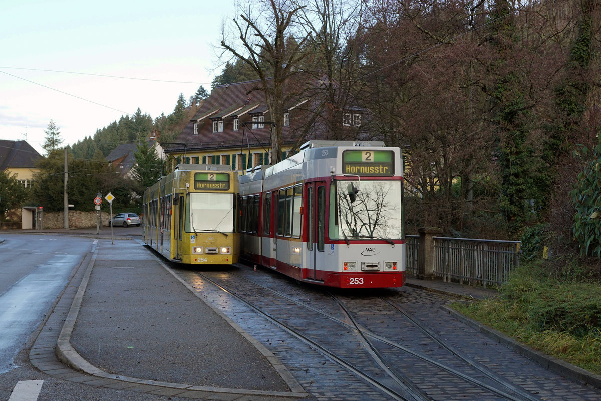 Freiburger Verkehrs AG.
VAG: Morgenstimmung in Günterstal vom 14. Dezember 2017.
Foto: Walter Ruetsch