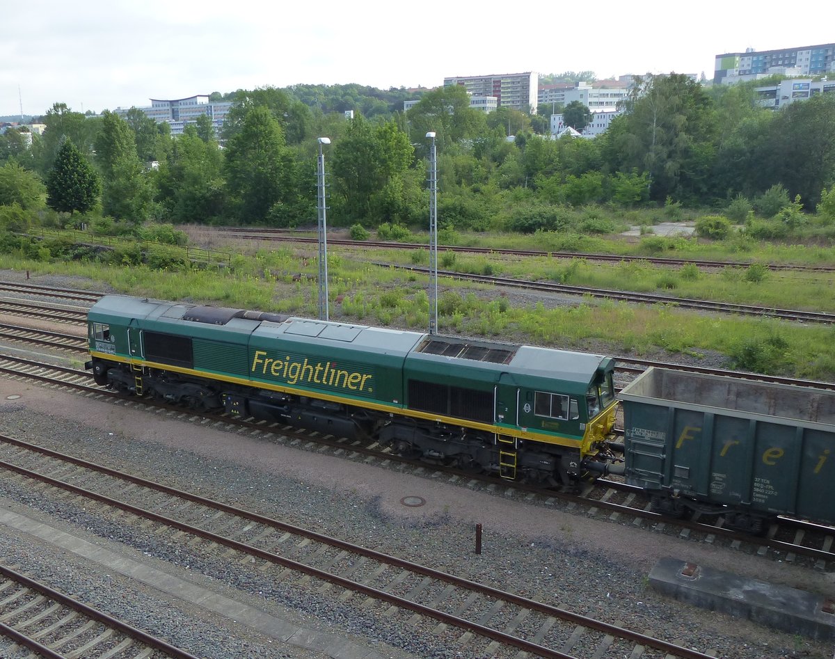 Freightliner PB 08, Class 66, 9288 0266 002-9 B-BRLL in Gera am 18.6.2020