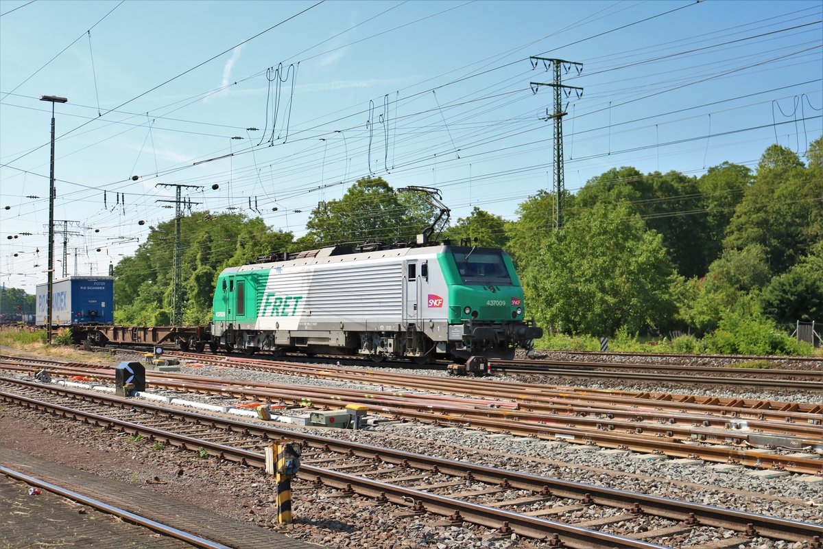 FRET SNCF 437009 beim Sommerfest im DB Museum Koblenz Lützel am 22.06.19