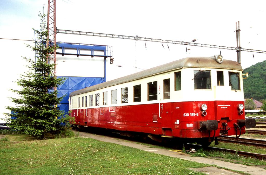 Frisch lackiert und hervorragend restauriert stand der VT 830185 
am 19.5.2004 im Depot Kralovany.