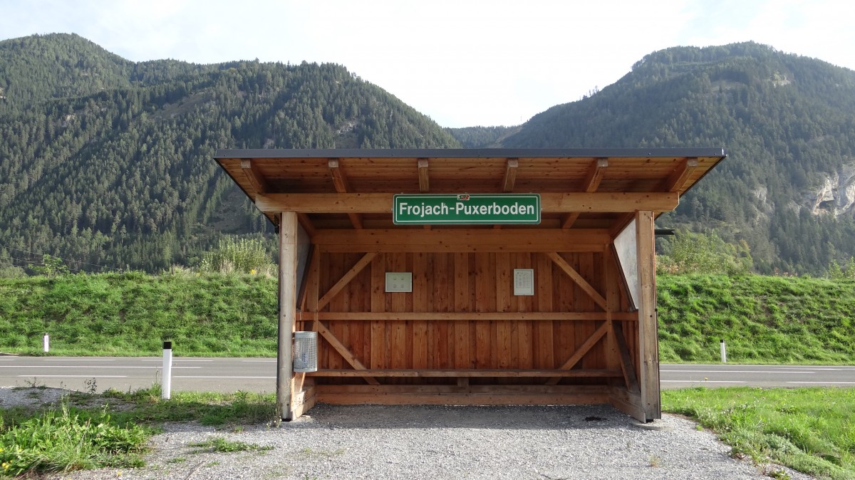 Frojach-Puxerboden, Haltestelle im km 12,926 (2015-09-18)