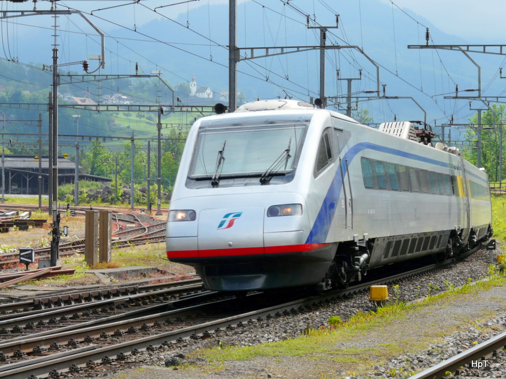 FS - ETR 470 ... bei der einfahrt in den Bahnhof von Arth-Goldau am 29.05.2014