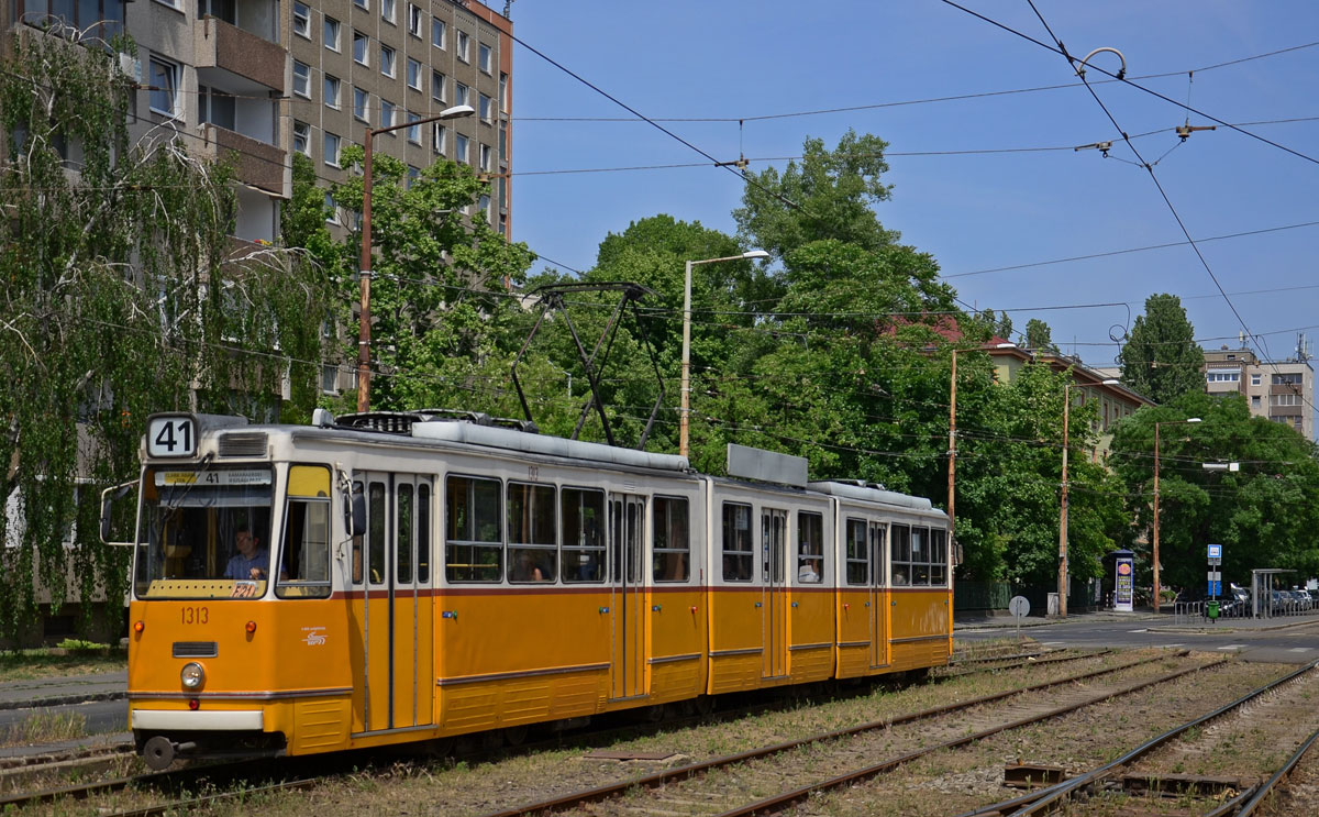 Ganz CSM2 1313 als Linie 41 in der Fehérvári üt (20.05.2015)