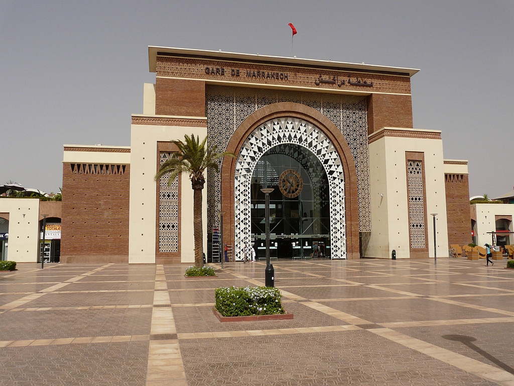 Gare Marrakesch Bahnhofsgebäude Haupteingang; 29.6.13