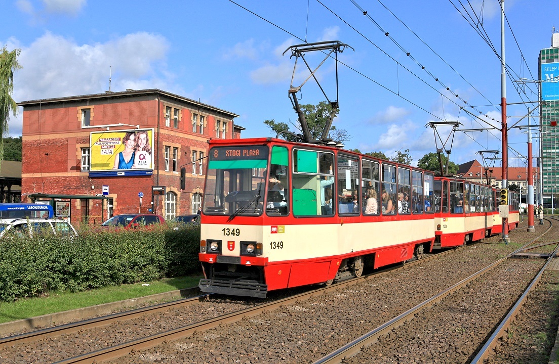 Gdańsk 1349 + 1350 + 1346, Ulica Podwale Grodskie, 28.08.2017.