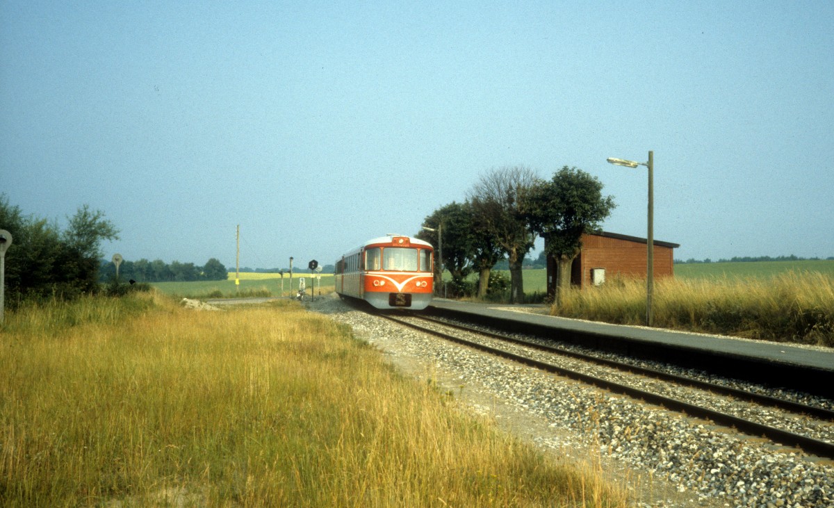 GDS (Gribskovbanen) Triebzug Hp Laugø am 11. Juli 1983.