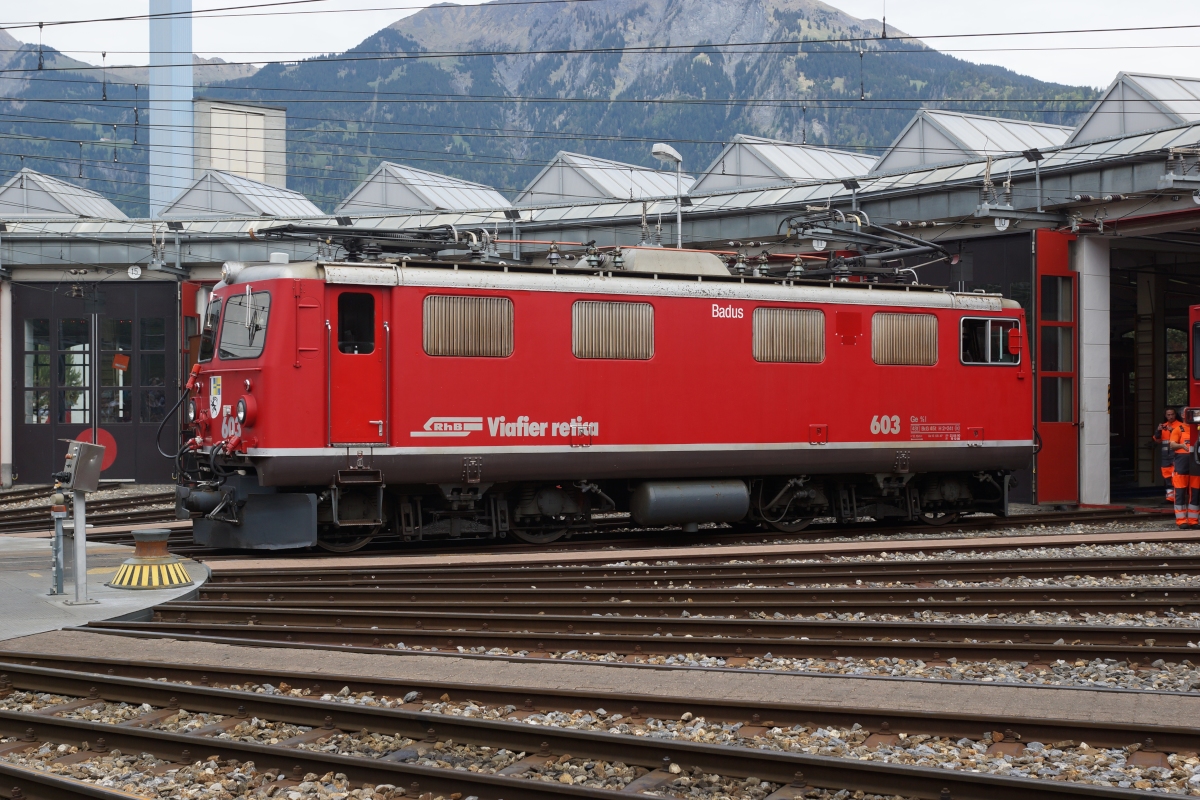 Ge 4/4 I 603 am 10.05.2014 in Landquart anlässlich des Jubiläums  125 Jahre RhB 